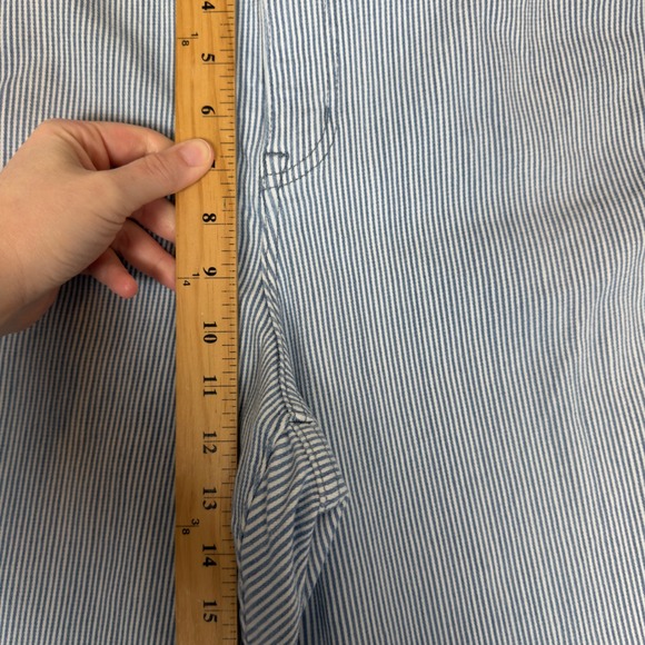 Lane Bryant Womens 24 Mid Rise Flare Jeans Flex Magic Waistband Striped - Picture 3 of 8